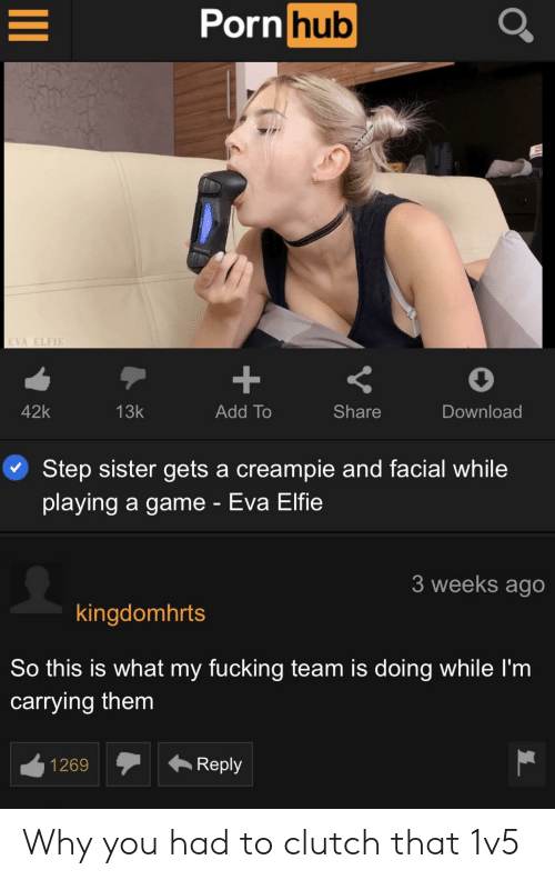 Martini reccomend sister gets creampie facial while game
