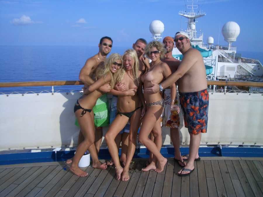 Cruise ship cabana oils nude