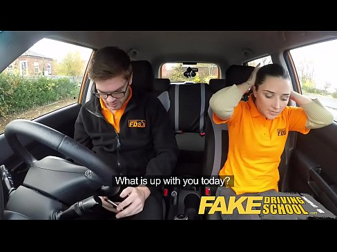Pocky reccomend fake driving school pigtailed cutie gets