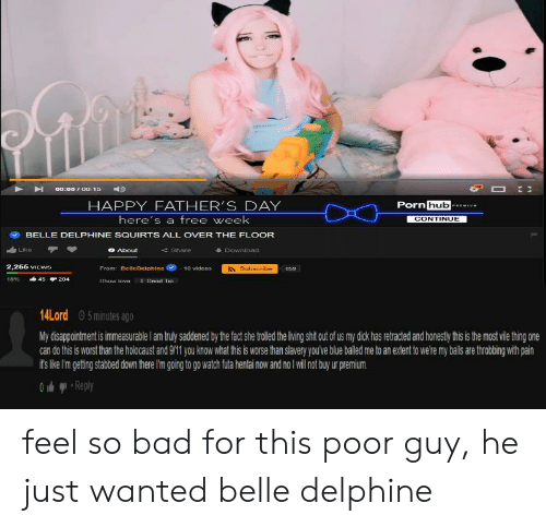 Budweiser reccomend belle delphine squirts floor