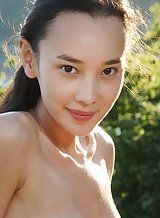 Sparkplug reccomend half asian teen melody spreads outdoors