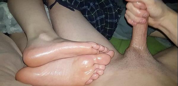 Kawaii recomended solejob touch feet footjob love pounds