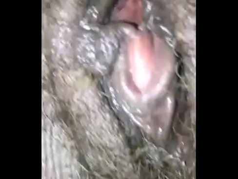 Creamy black granny pussy young
