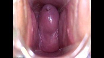 Orgasm filmed from inside vagina