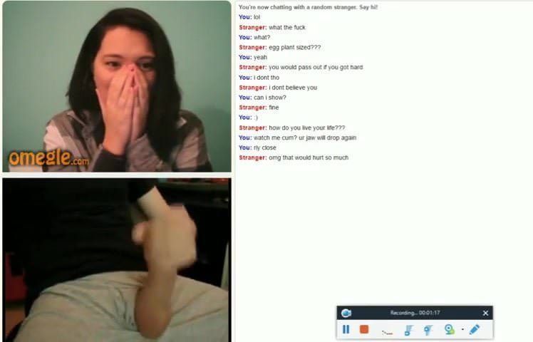 Huge cock omegle reaction