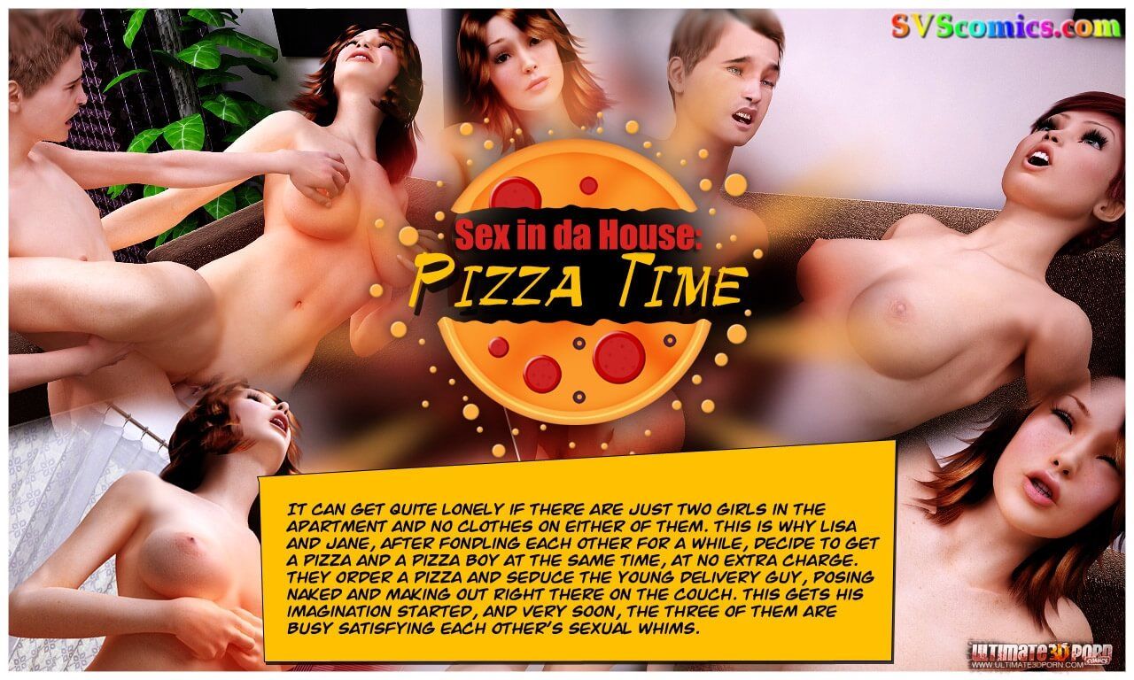 Pizza boy threesome