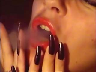 best of Nails lipstick smoking red