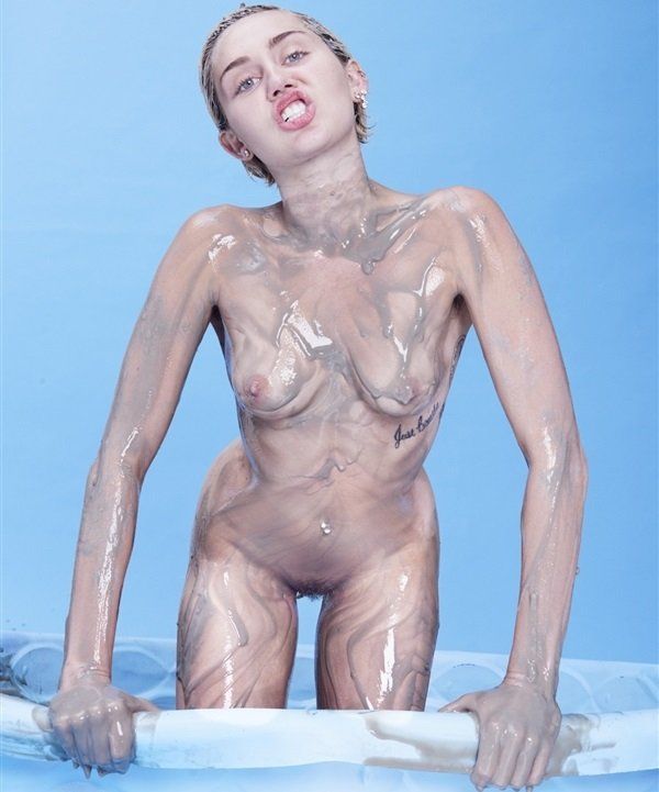 Miley cyrus naked bent over in shower