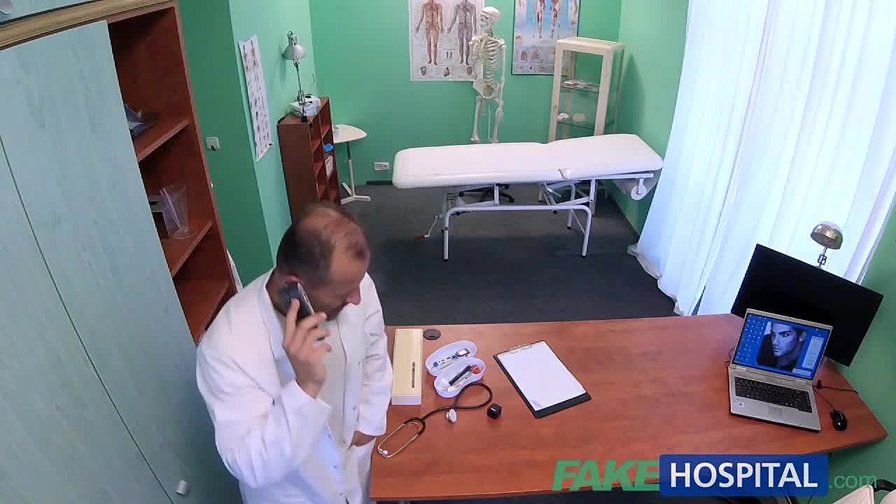 Fake Hospital Petite blonde Czech patient health test ends with hot wet sex.
