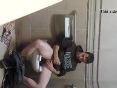 Masturbating church bathroom