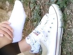 Breakdance reccomend chinese girl socks feet