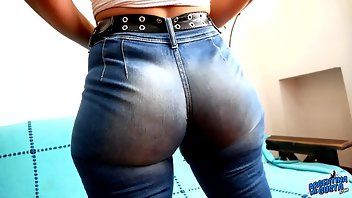 Lesbian jeans smother