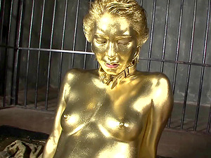 Gold Bodypaint Fucking Japanese Porn.