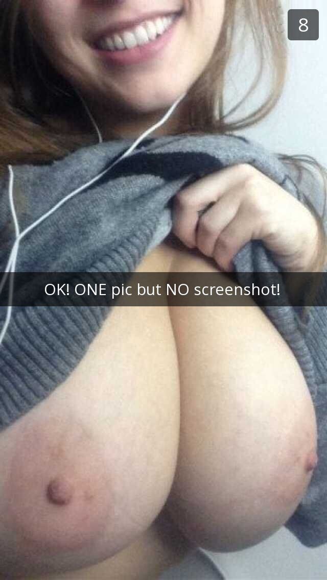 Snapchat boob pic