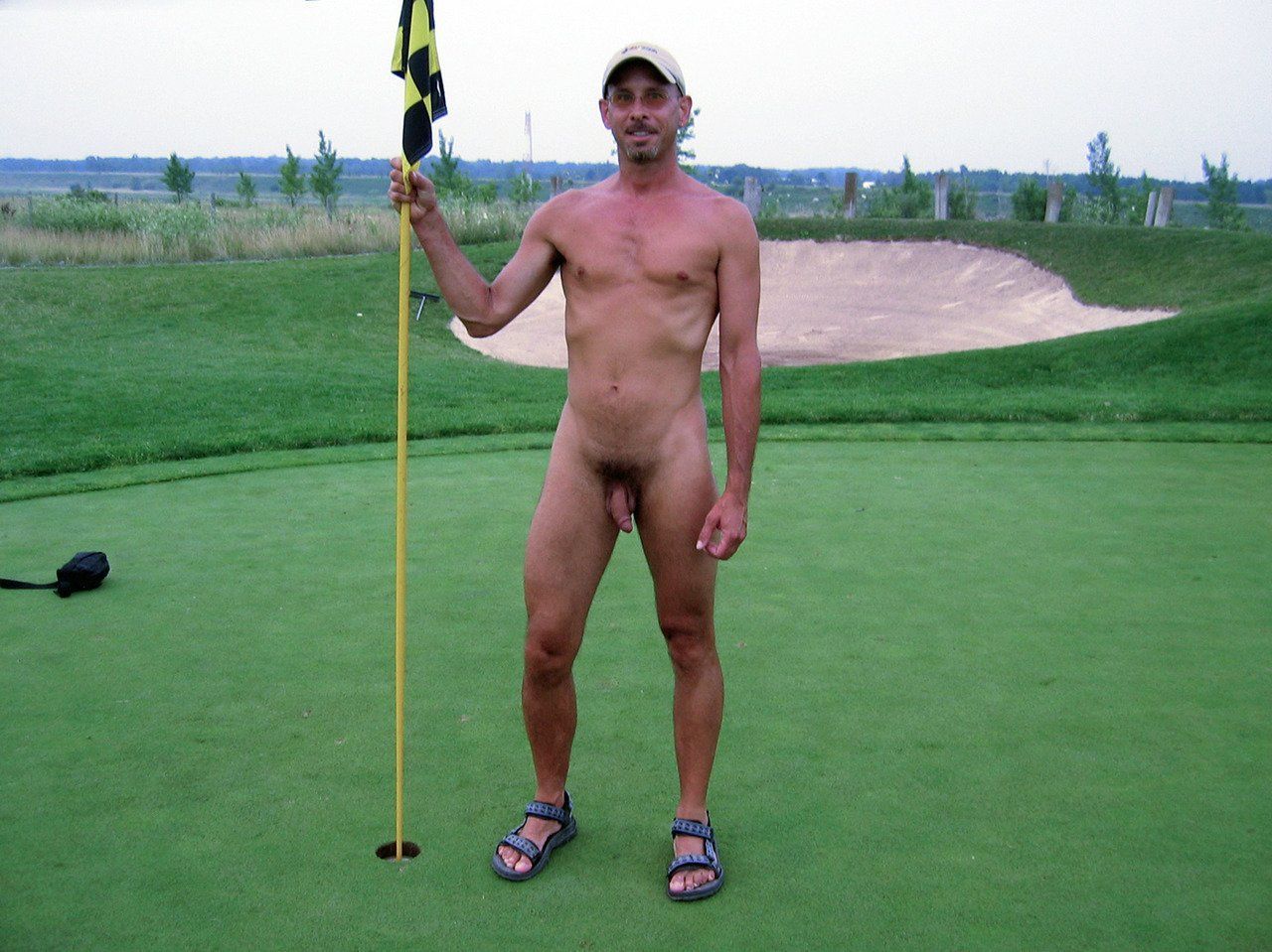 Female golfer nude