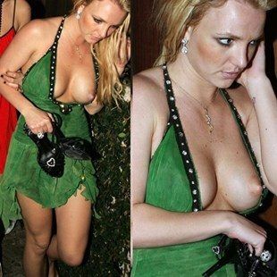 Britney spears half naked