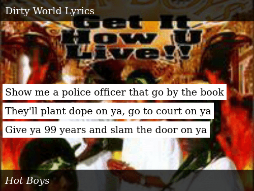 best of Police to lyrics fuck Dope