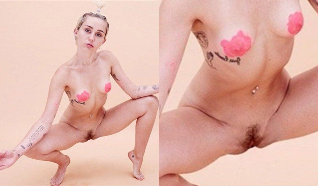 Miley Cyrus Spread  Eagle Naked